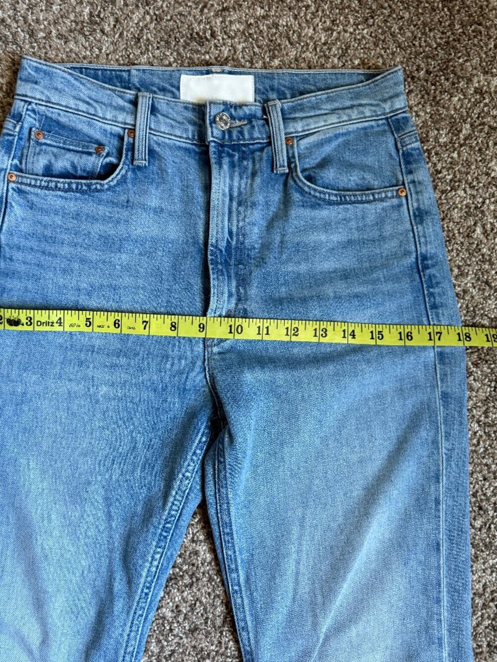 MOTHER High Waisted Rider Ankle Jean, Size 26 - Salt of the Earth Wash - Picture 7 of 14